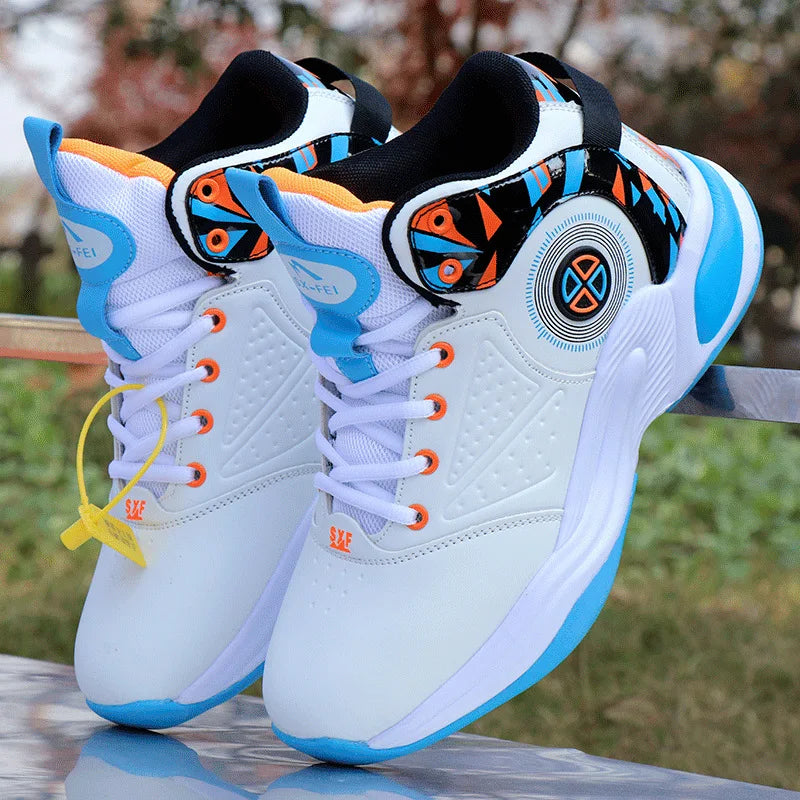 Men's Basketball Sneakers with Cushioning -- Comfortable Basketball Sneakers
