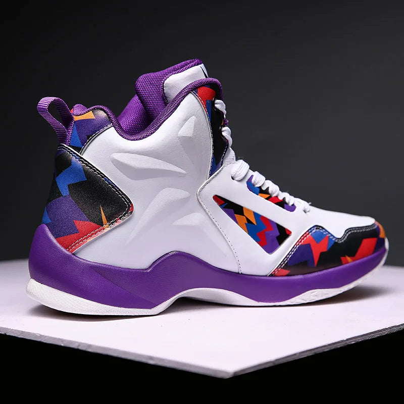 Men's Basketball Shoes- High Top Breathable Sneakers