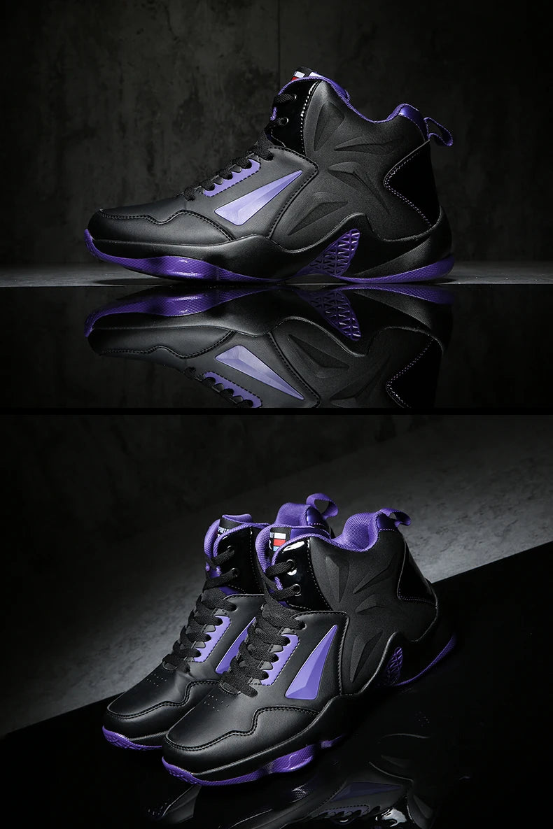 Men's Basketball Shoes- High Top Breathable Sneakers