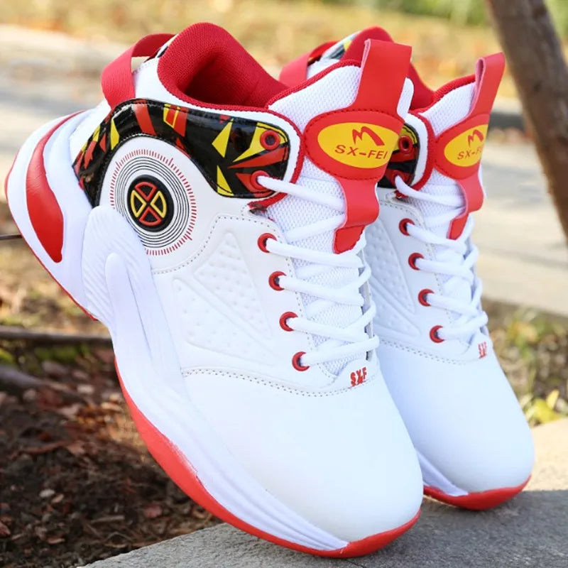 Men's Basketball Sneakers with Cushioning -- Comfortable Basketball Sneakers