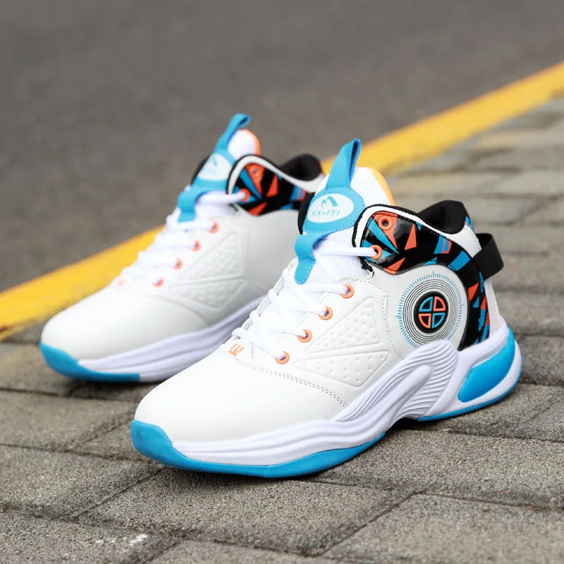 Men's Basketball Sneakers with Cushioning -- Comfortable Basketball Sneakers