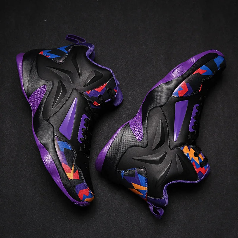 Men's Basketball Shoes- High Top Breathable Sneakers