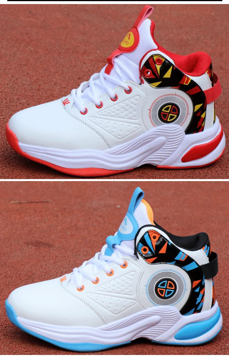 Men's Basketball Sneakers with Cushioning -- Comfortable Basketball Sneakers