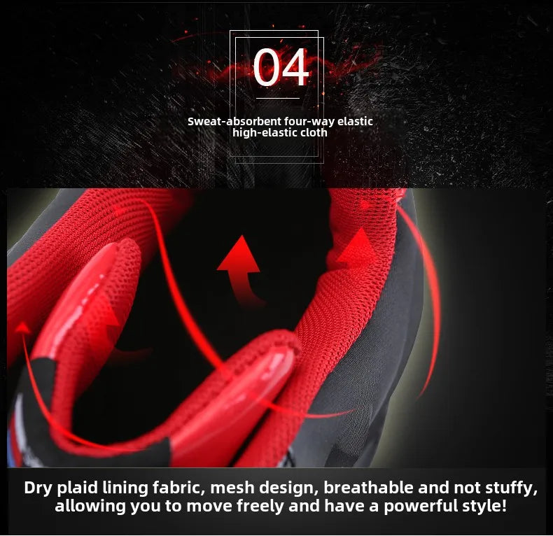 Men's Basketball Shoes- High Top Breathable Sneakers