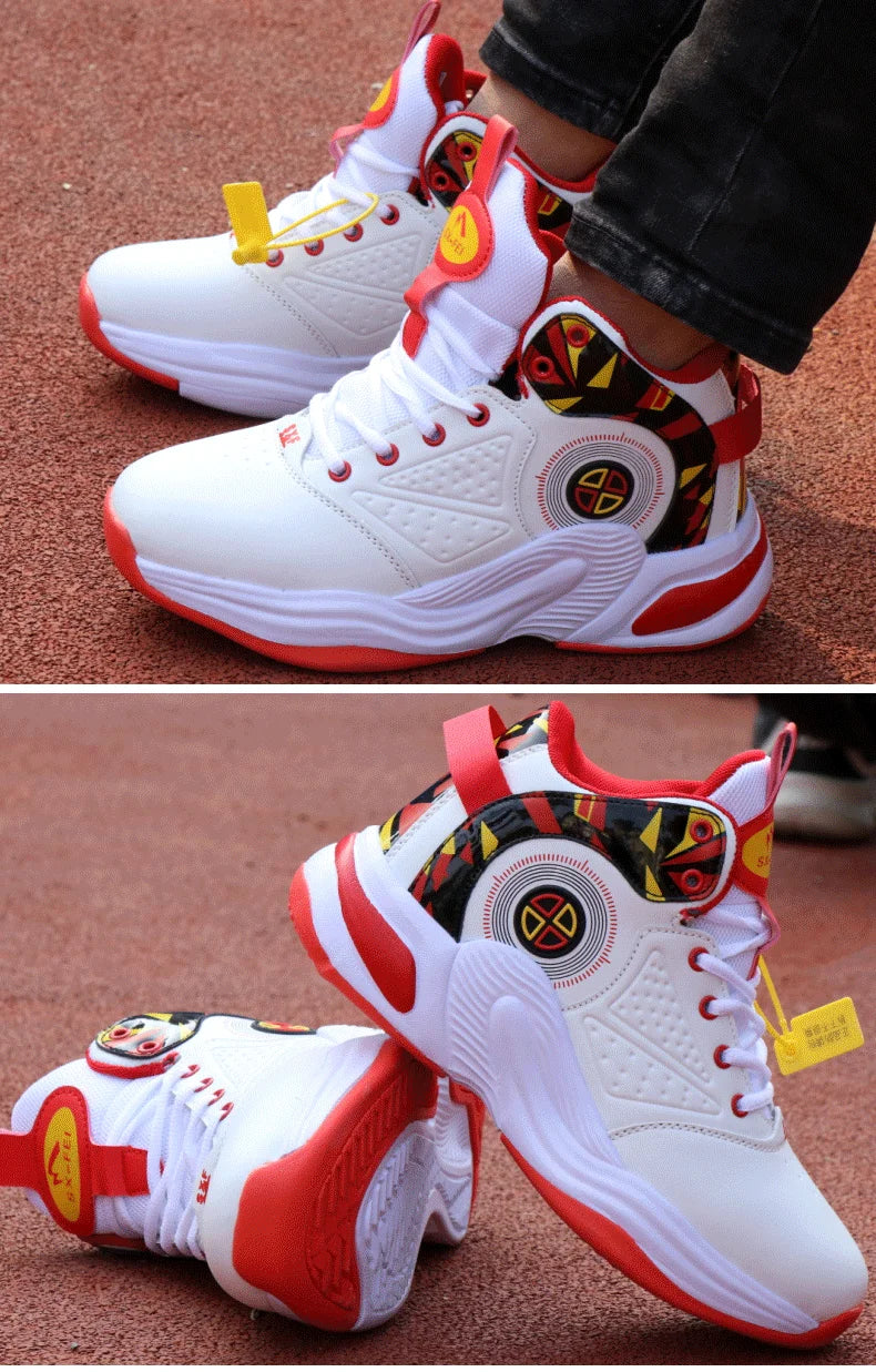 Men's Basketball Sneakers with Cushioning -- Comfortable Basketball Sneakers