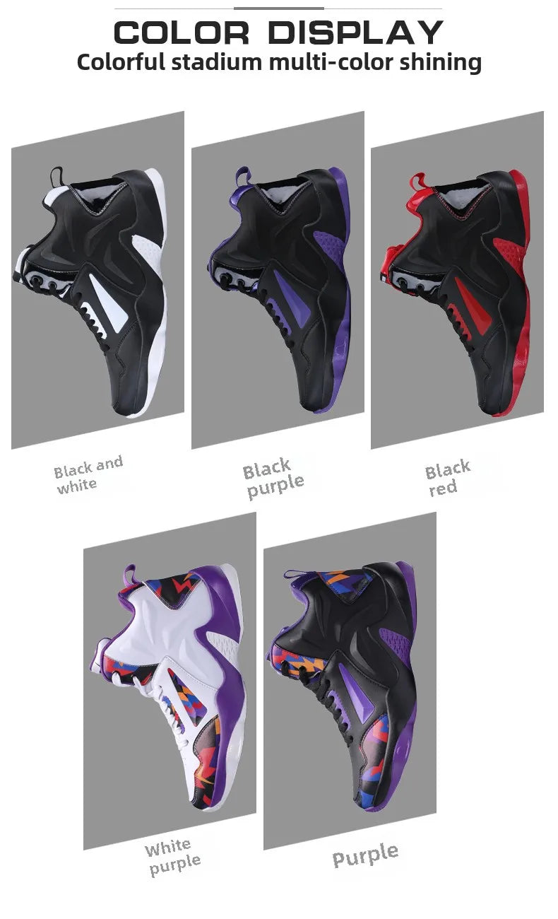 Men's Basketball Shoes- High Top Breathable Sneakers