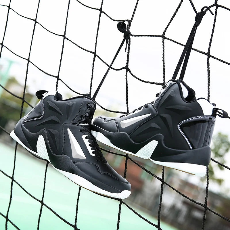 Men's Basketball Shoes- High Top Breathable Sneakers