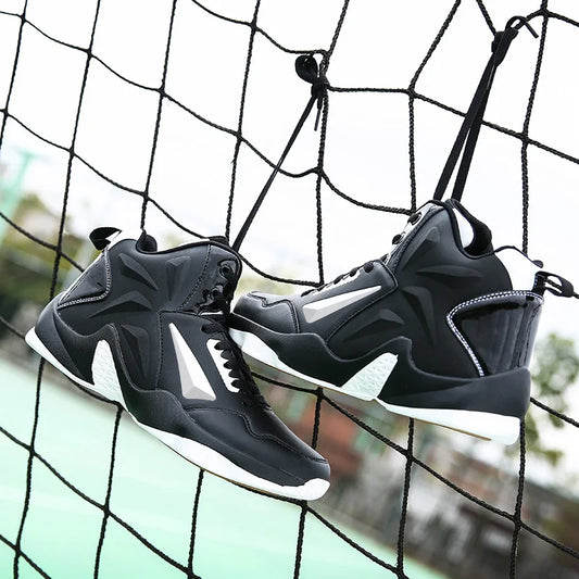 Men's Basketball Shoes- High Top Breathable Sneakers
