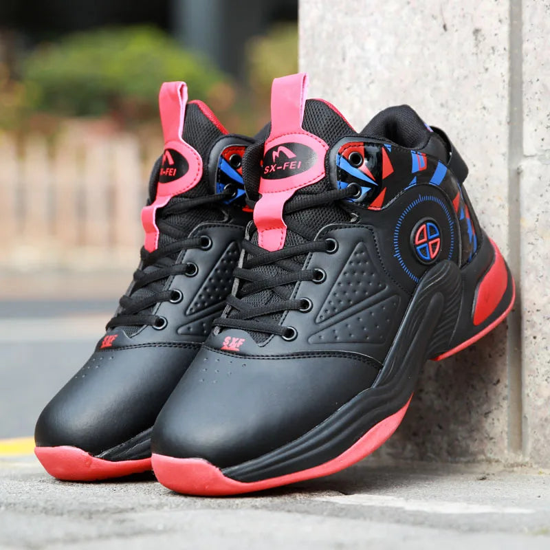 Men's Basketball Sneakers with Cushioning -- Comfortable Basketball Sneakers
